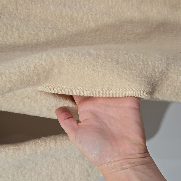 Retro 80's/90's Brocade Embroidered Cream Wool Jacket - Picture 13 of 15